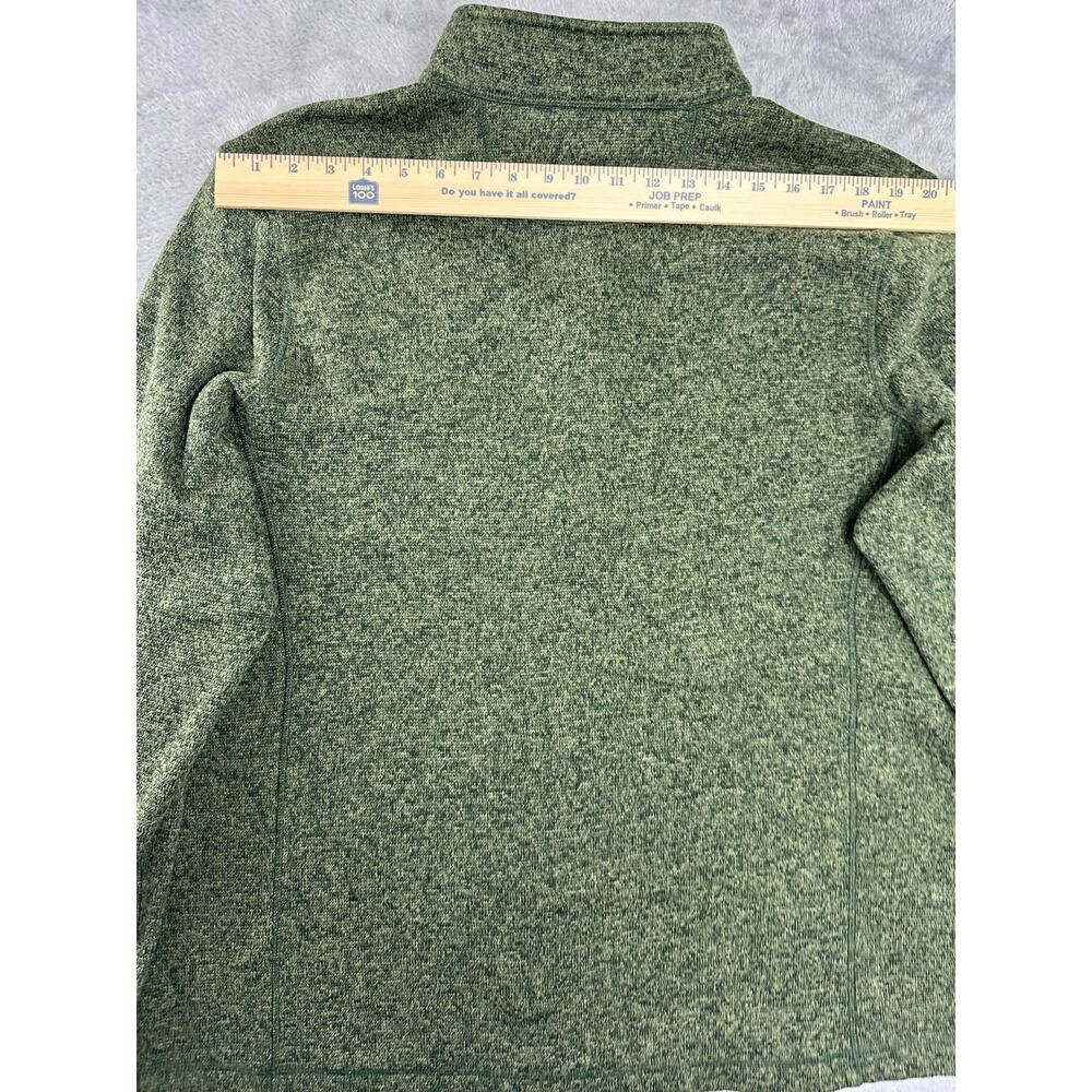Woolrich Men XXL Quarter Zip Fleece Pullover Sweater Heather Green Outdoor Work - Picture 3 of 7